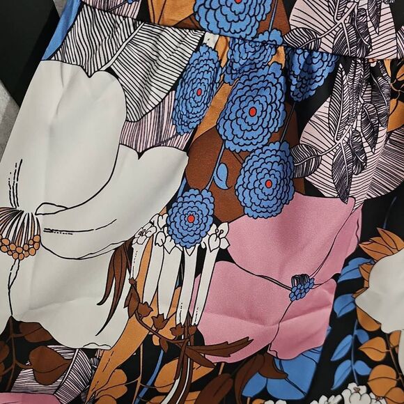 Floral 3X Plus Size 3 tier ruffled Skirt - Picture 7 of 7